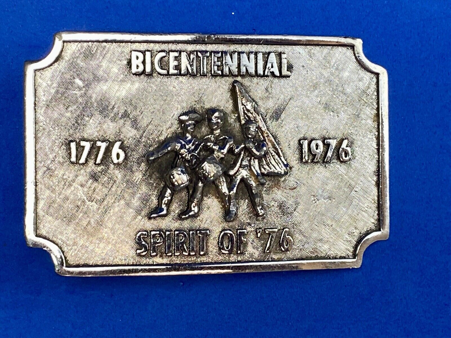 Bicentennial celebration Spirit of 76! USA patriotic America! belt buckle