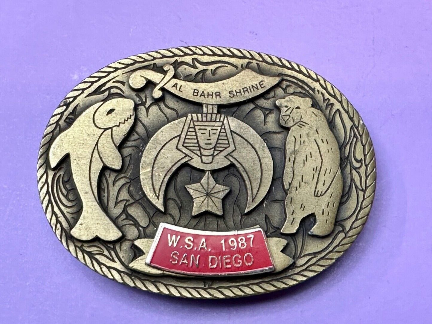 Belt Buckle Texas Shriners