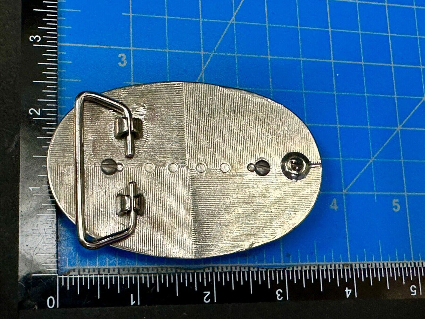 30 by 40mm SCOLECITE Cabochon Cab Stone Centerpiece on Western Belt Buckle
