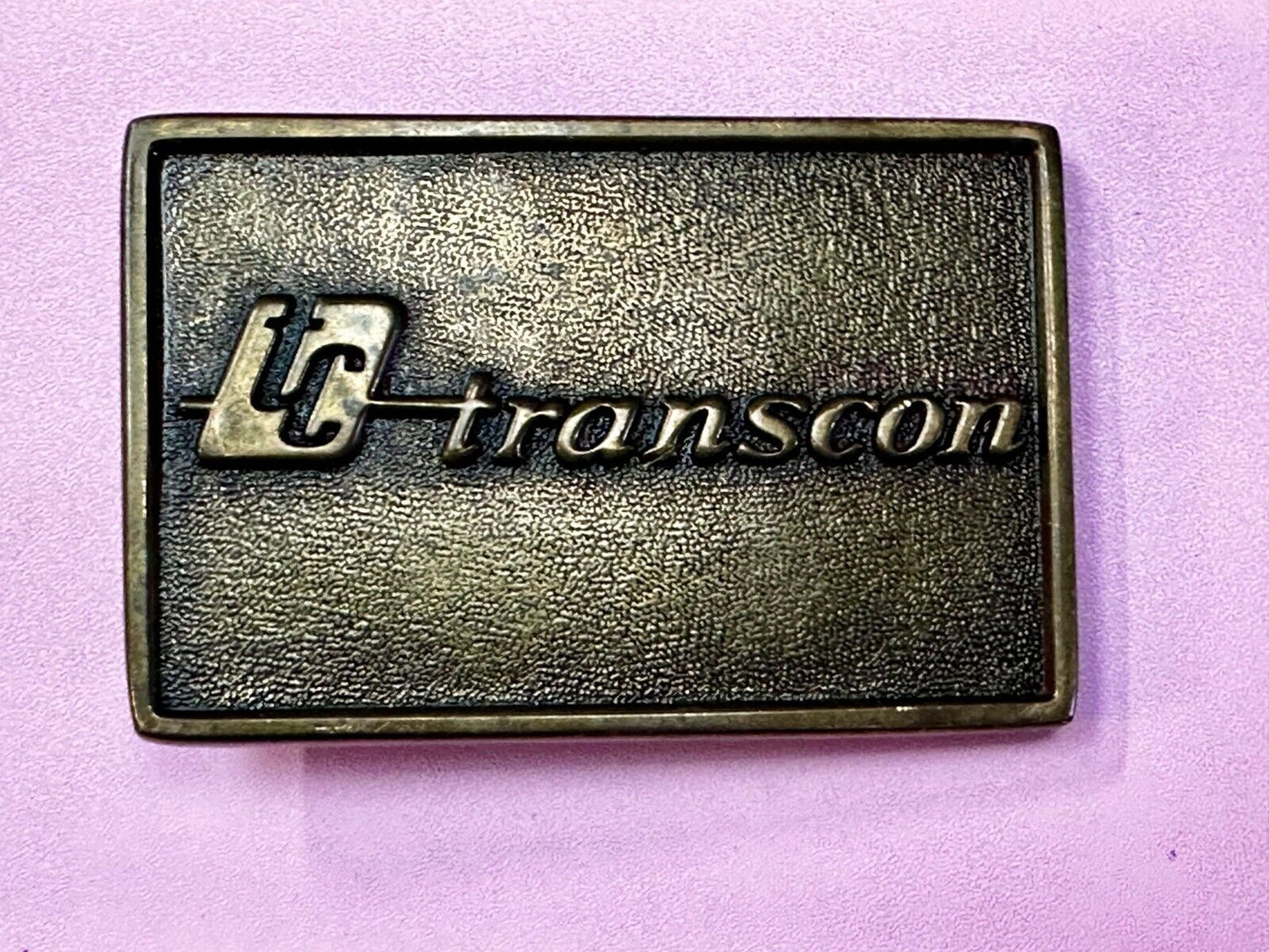 TC Transcon Shipping Company Commemorative Belt Buckle By Jack Nadel
