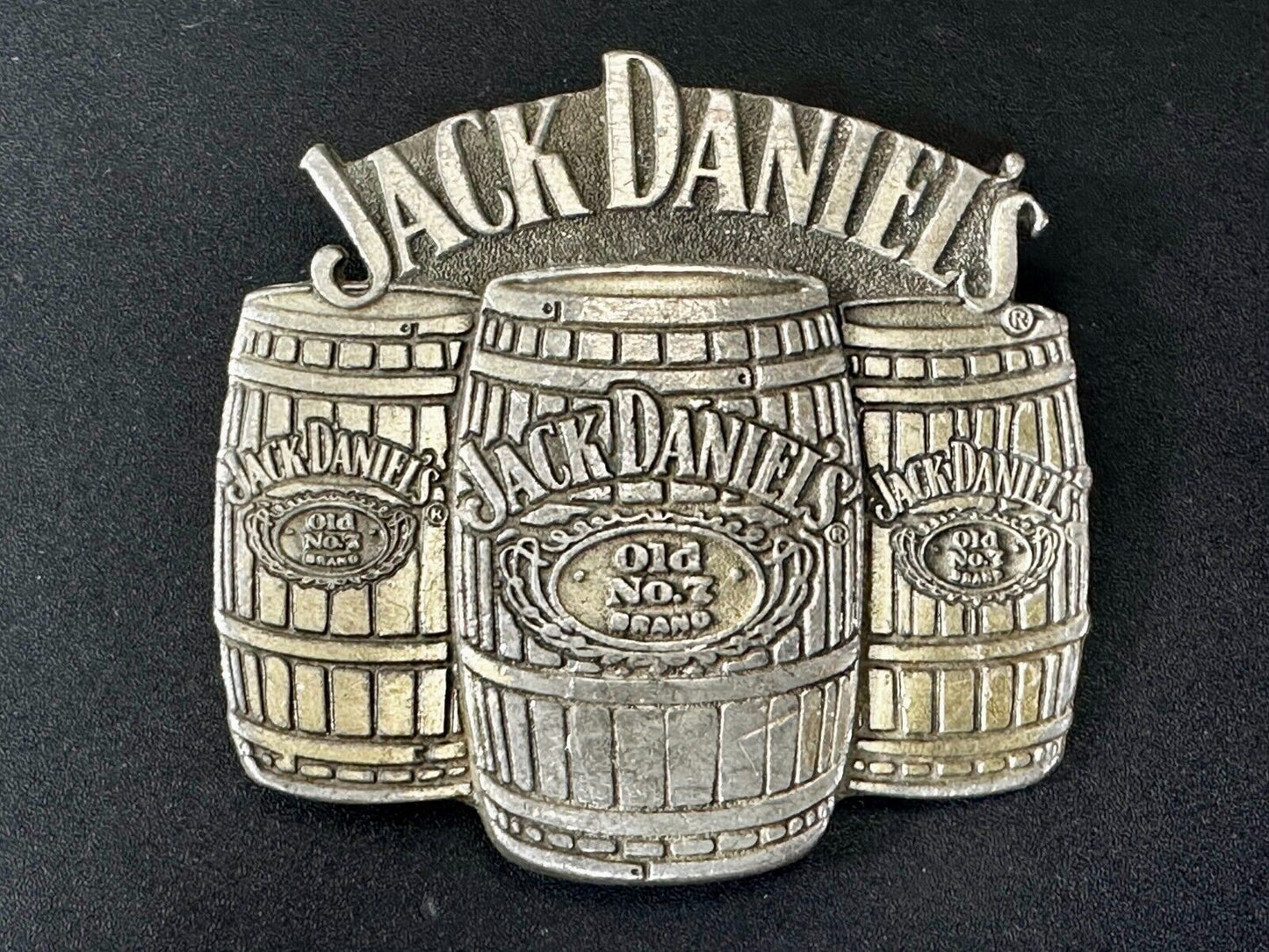 3 Barrels of JACK DANIELS Old No. 7 TN Whiskey 2005 Belt Buckle