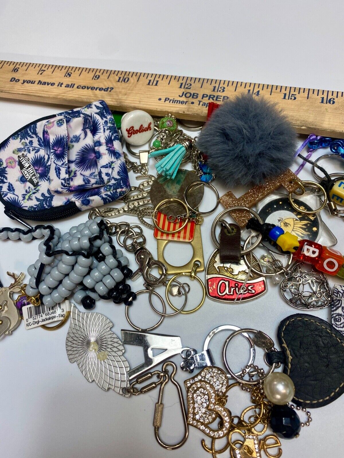 32 OZ Mixed Keychains Resale Bulk Lot, Junk Drawer Grab Bag - Perfect Gifts!