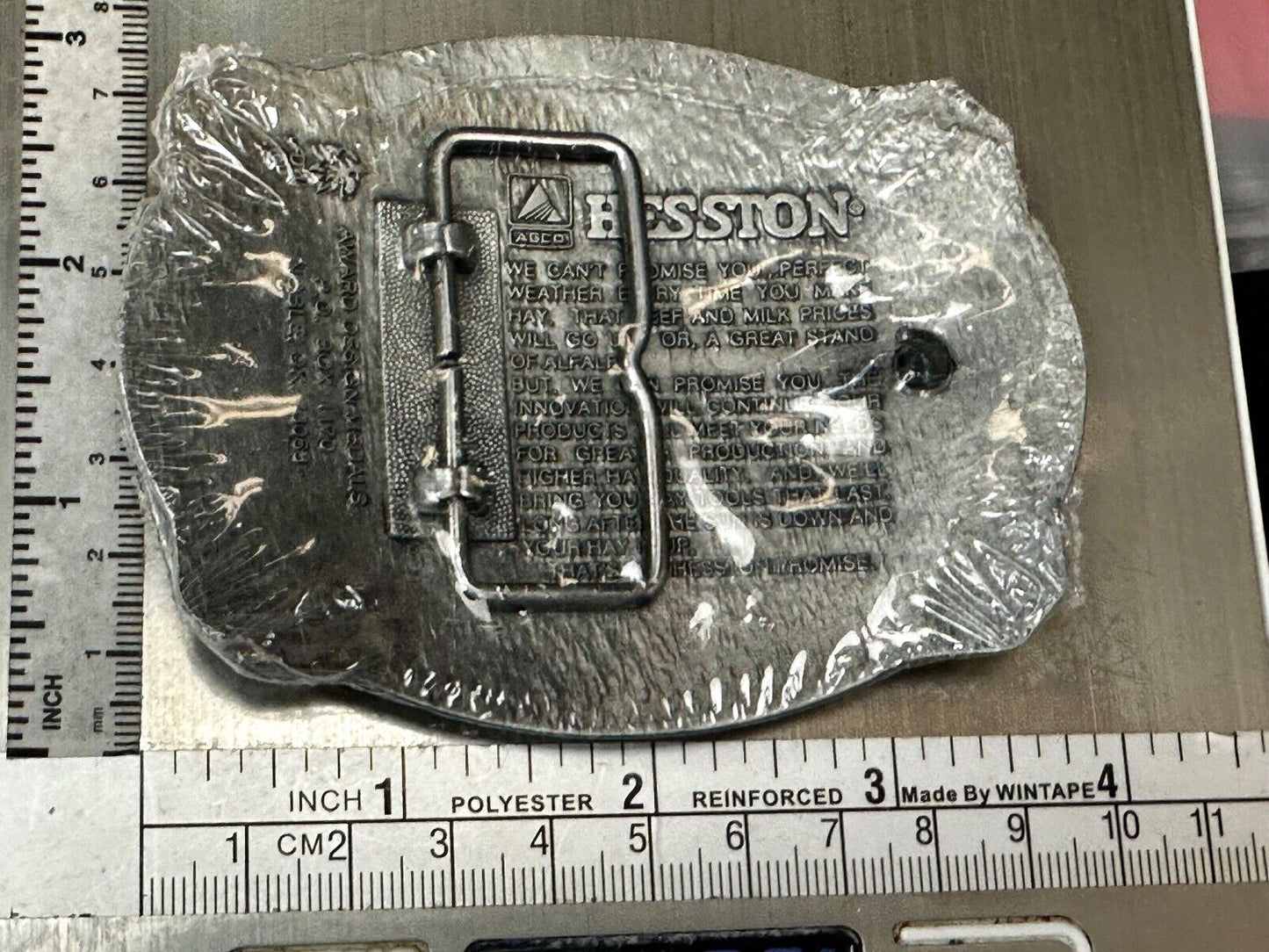 1997 ADM NATIONAL FINALS RODEO ADULT NFR NOS 50 YEAR ANNIVERSARY BELT BUCKLE