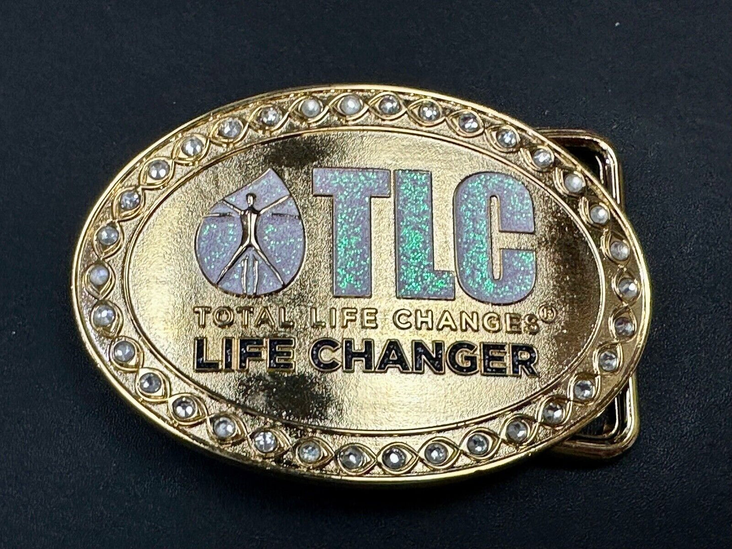 TLC Total Life Changes - Life Changer Fitness Diet Nutrition belt buckle