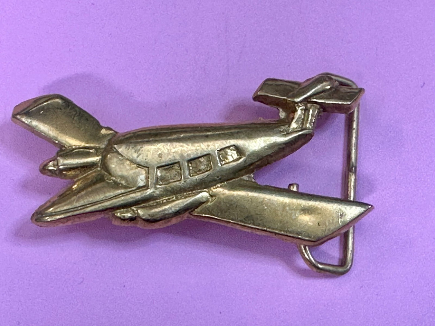 Beechcraft King AirPlane Aircraft Figural Private Pilot Cessna Belt Buckle