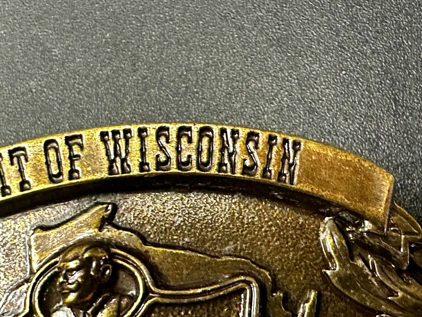 The Spirit of Wisconsin - KESSLER American Whiskey Belt Buckle Smooth As Silk