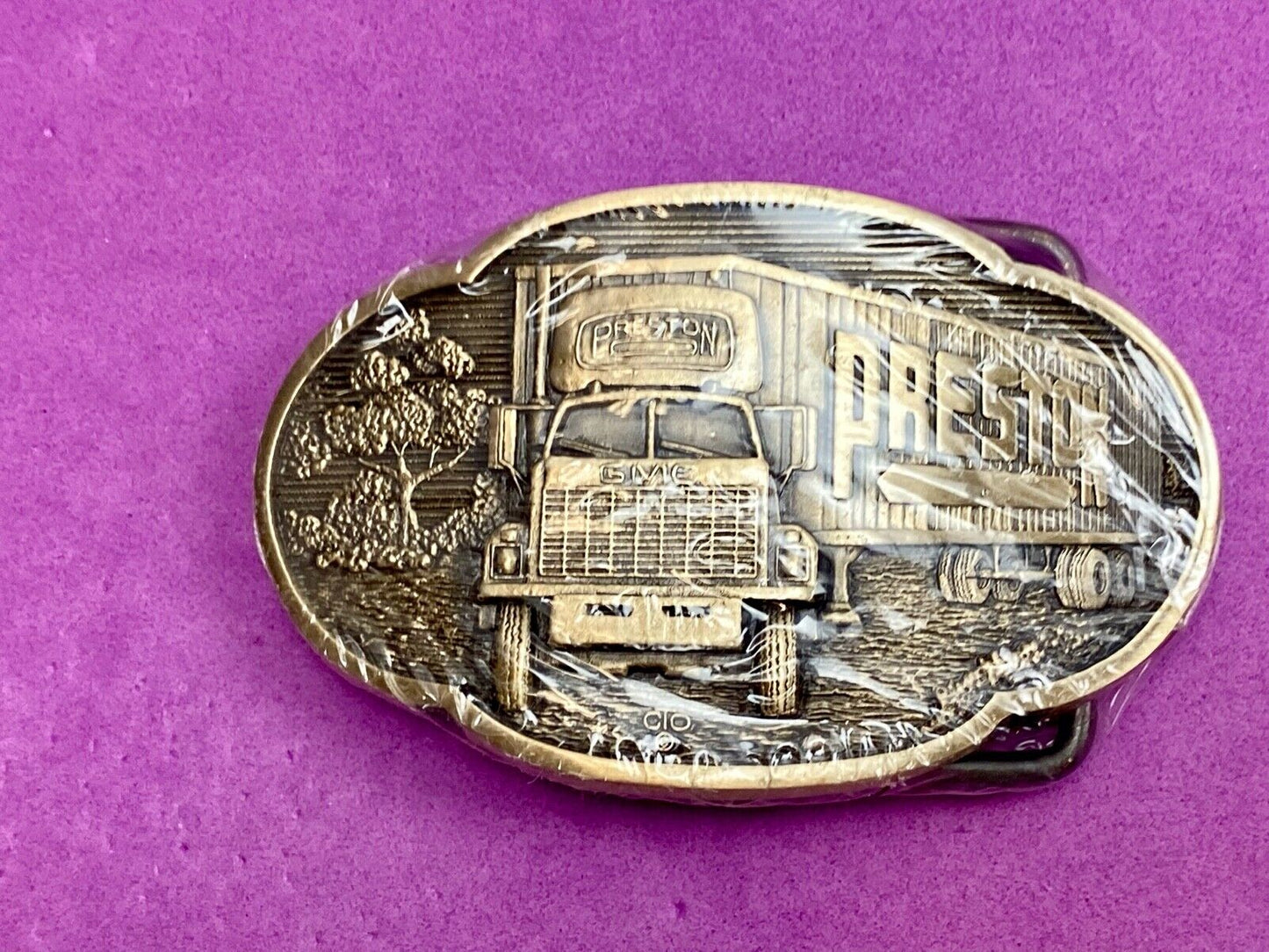 Vintage 1980’s Preston Semi drivers - BELT BUCKLE by O.C.Tanner