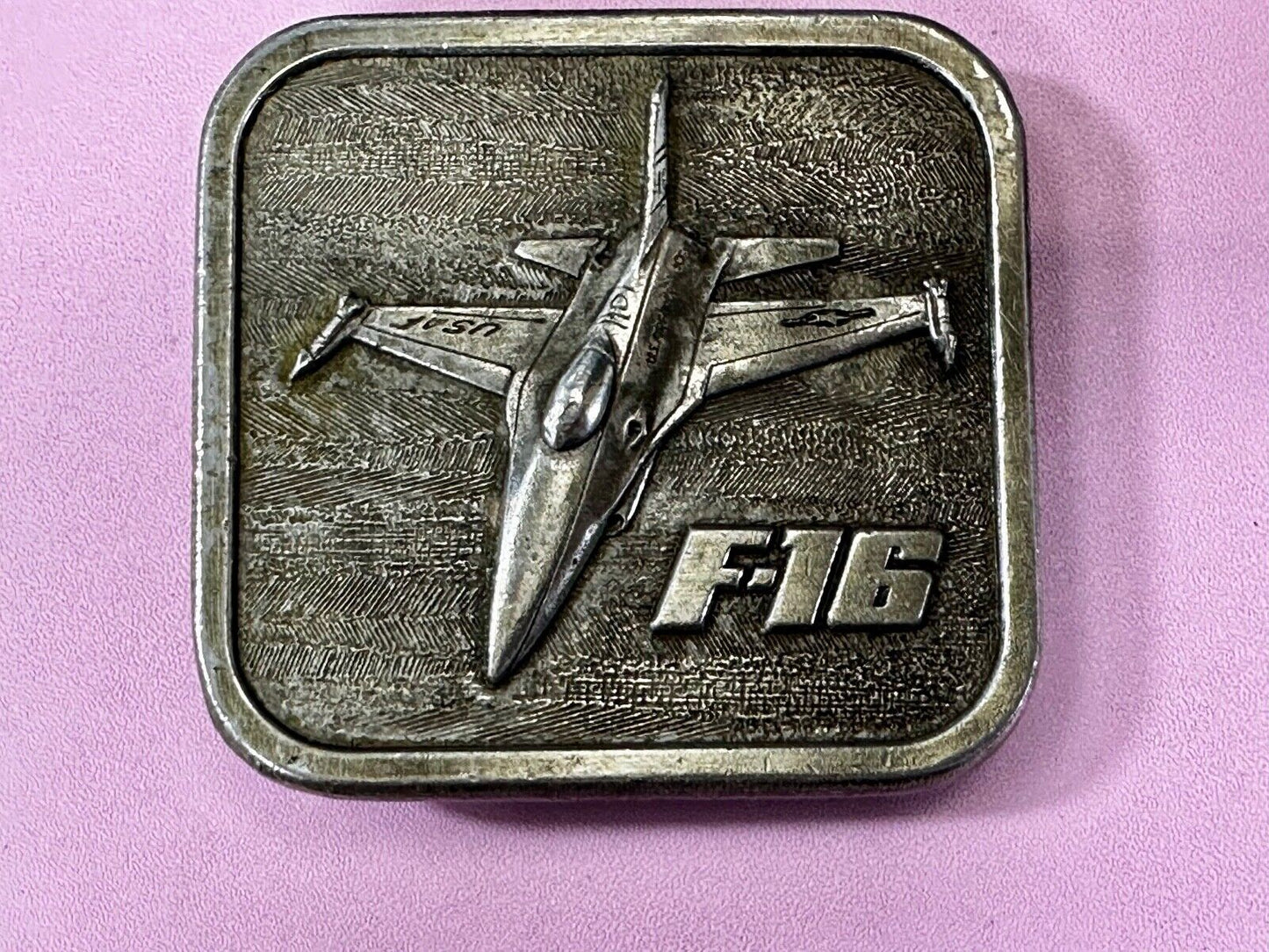 USAF F-16 Fighter Jet Air Force VTG 1977 Belt Buckle by The Buckle Connection