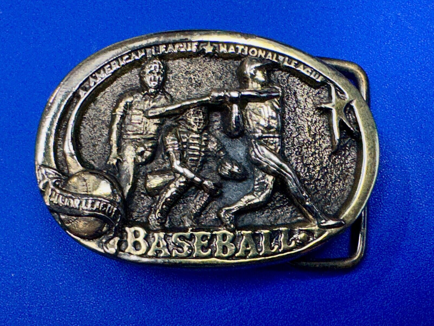 Vintage 1983 Baseball SPORTS GAME Commemorative National Team League belt buckle