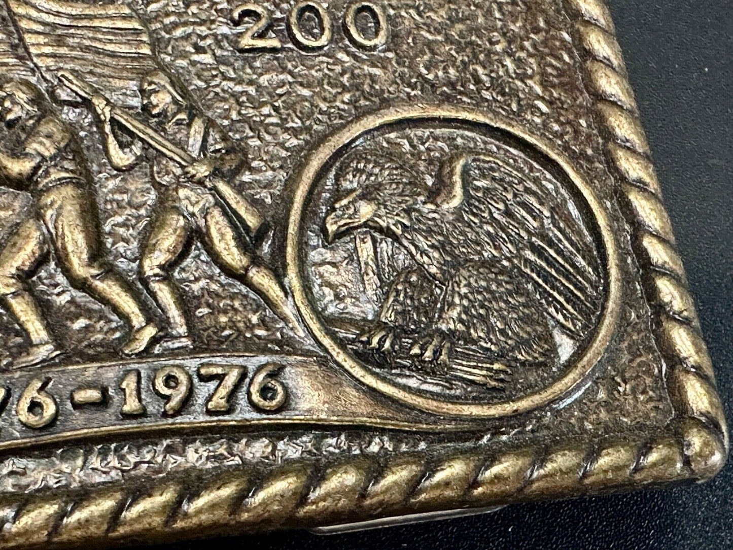Vintage Bicentennial 200 year celebration NOS USA made belt buckle by CPI