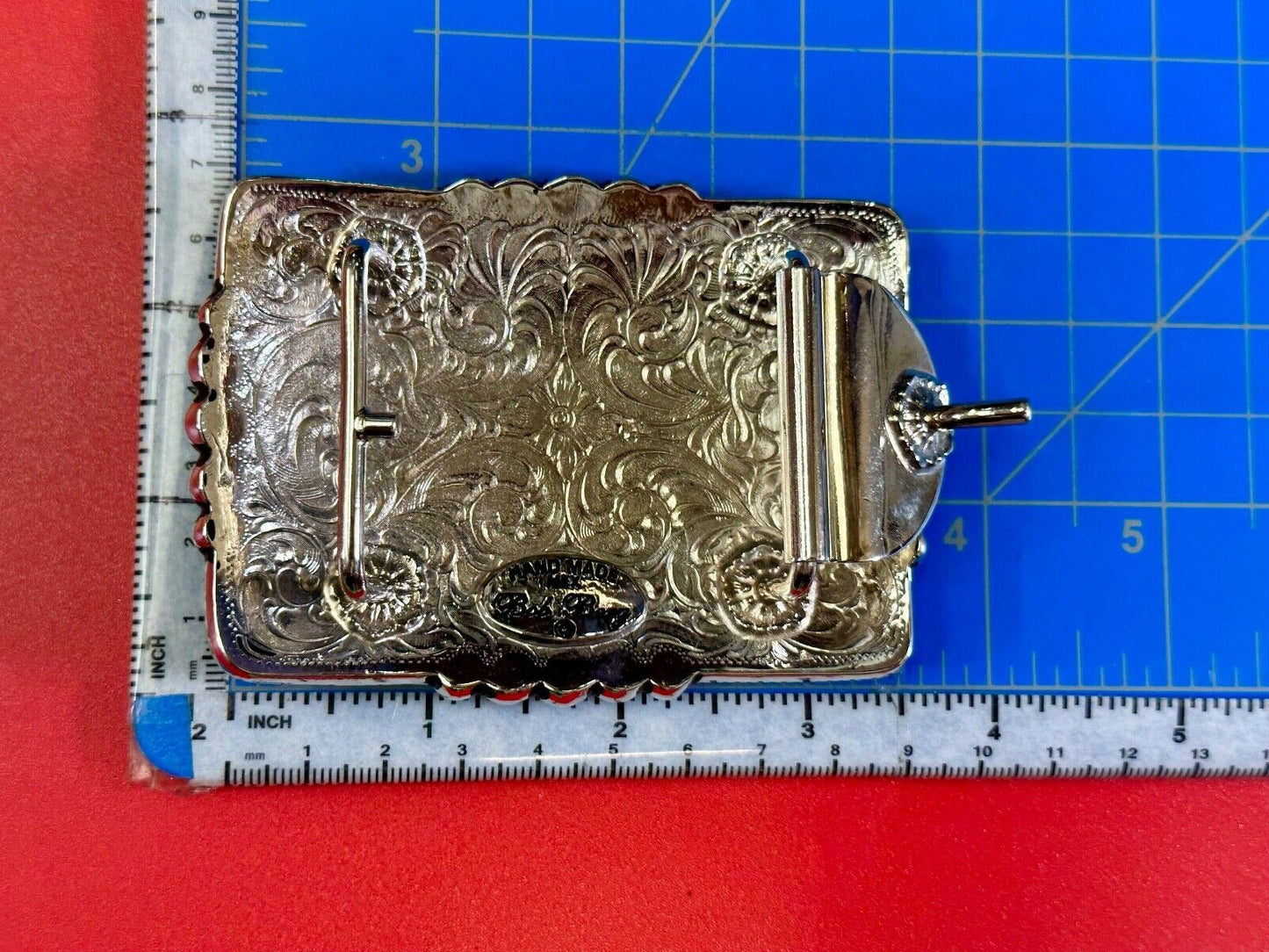 2004 Classic Select horsemanship CQHA Trophy belt buckle by Bob Berg