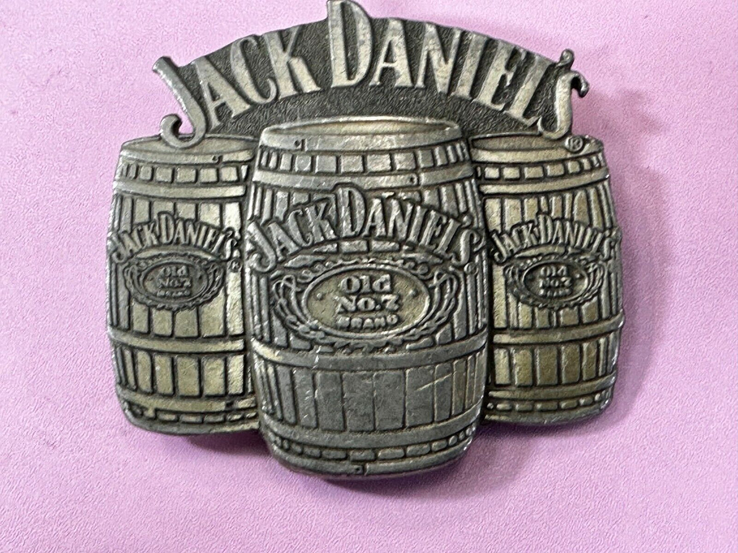 3 Barrels of JACK DANIELS Old No. 7 TN Whiskey 2005 Belt Buckle