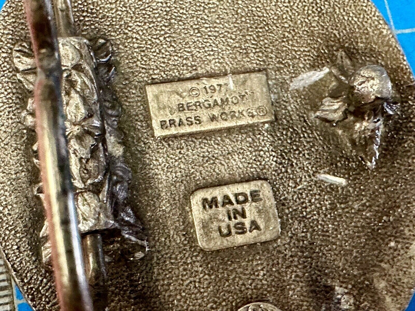 Tennis Match Commemorative Game Ad Deuce Love Vintage 70's Bergamot belt buckle