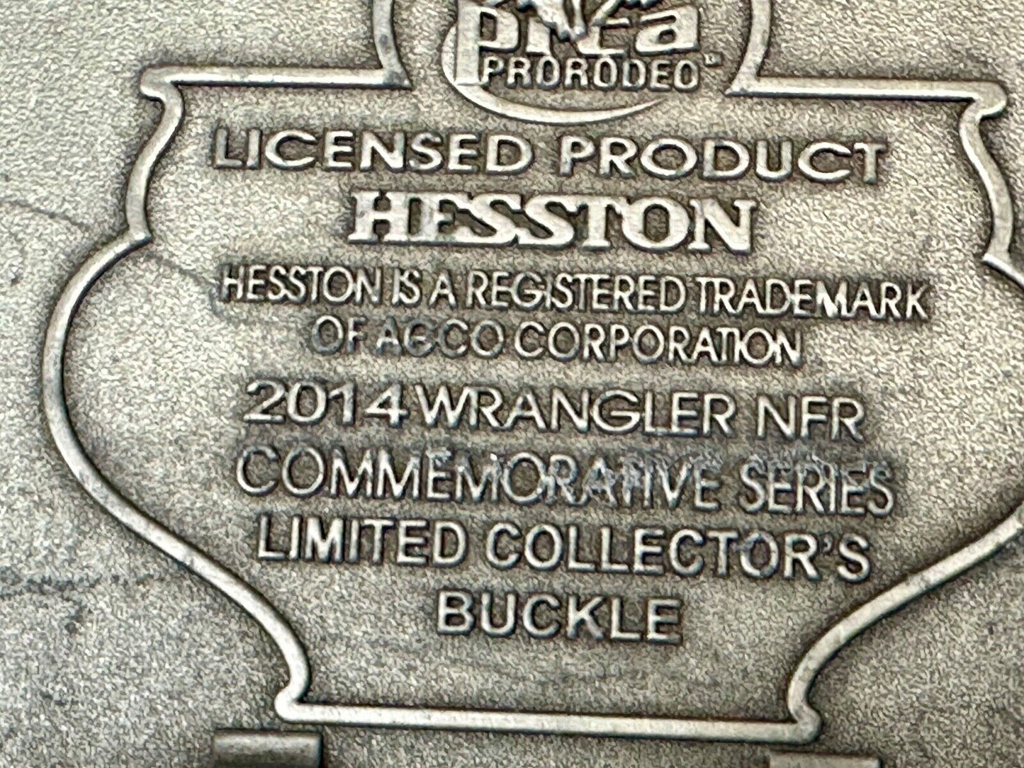 2014 Hesston National Finals Rodeo NFR Collector Montana Silversmiths Buckle