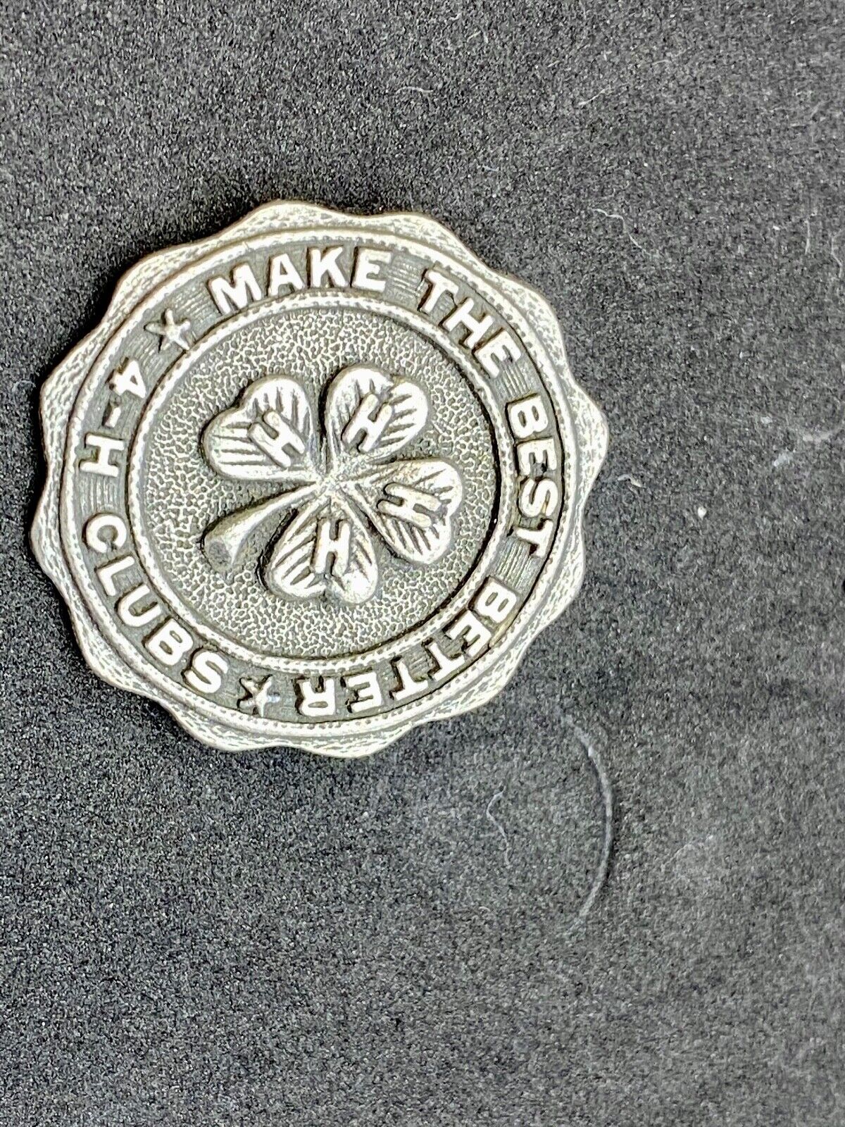 4H Club Make The Best Better Silver Color Collectable Pin