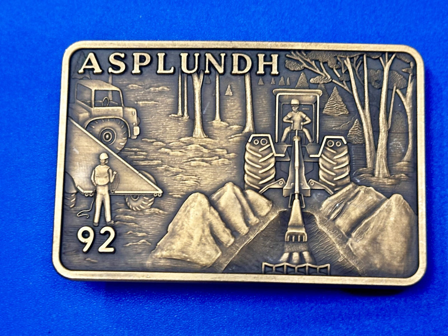 Asplundh Safety Excellence Award 1992 Limited Edition Gold Color Belt Buckle