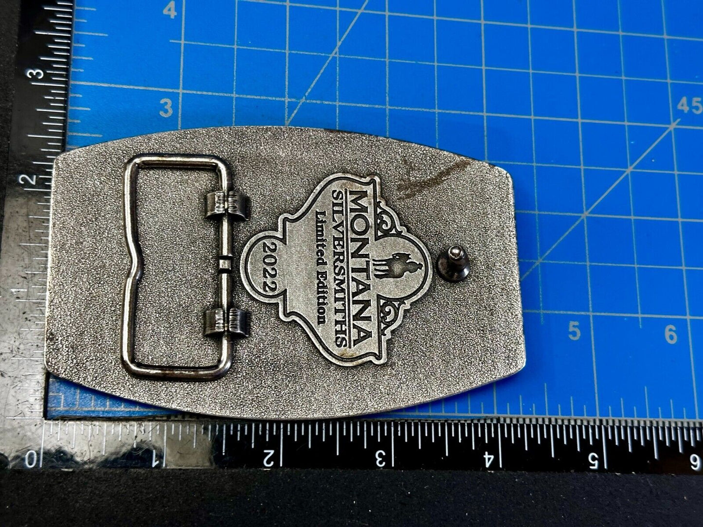 2022 Pendleton Whiskey Let'er Buck Rodeo Cowboy Montana Silversmiths Belt Buckle