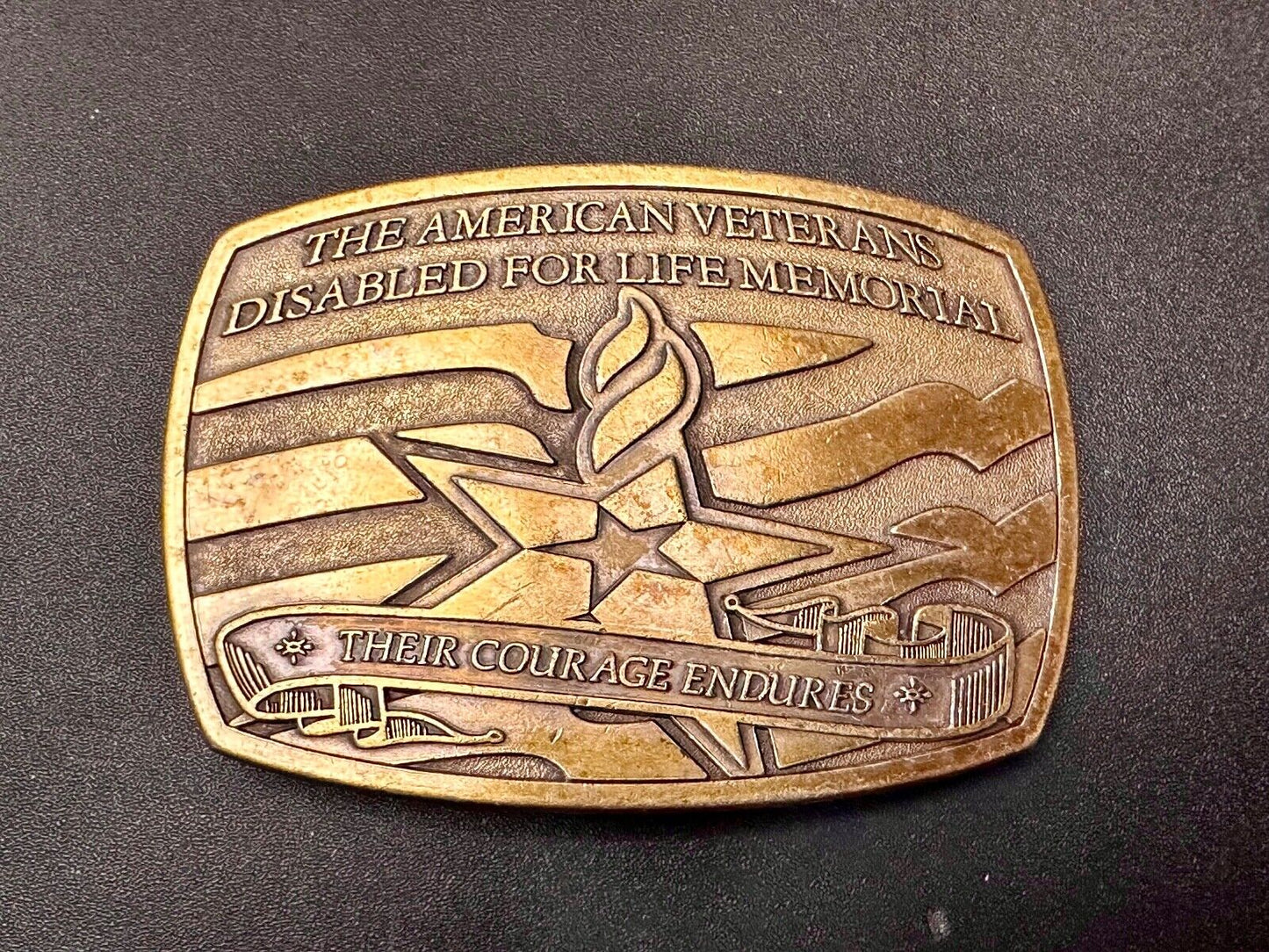 American Veterans Disabled for life Memorial Commemorative 2006 Belt Buckle