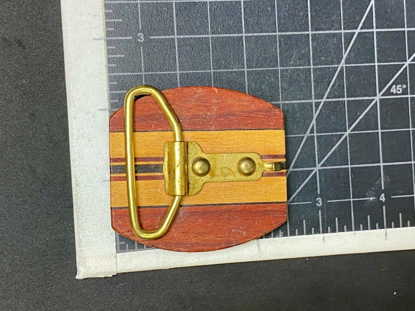 Beautiful Artisan Multi Layer Wooden Belt Buckle