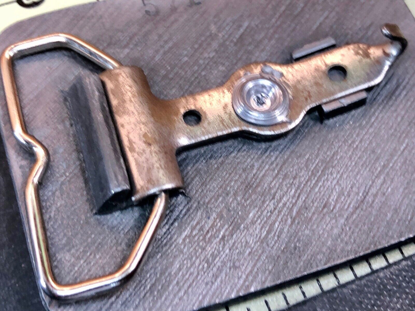 vintage Cheney Testers promo belt buckle -oil rig , back flow monitor company