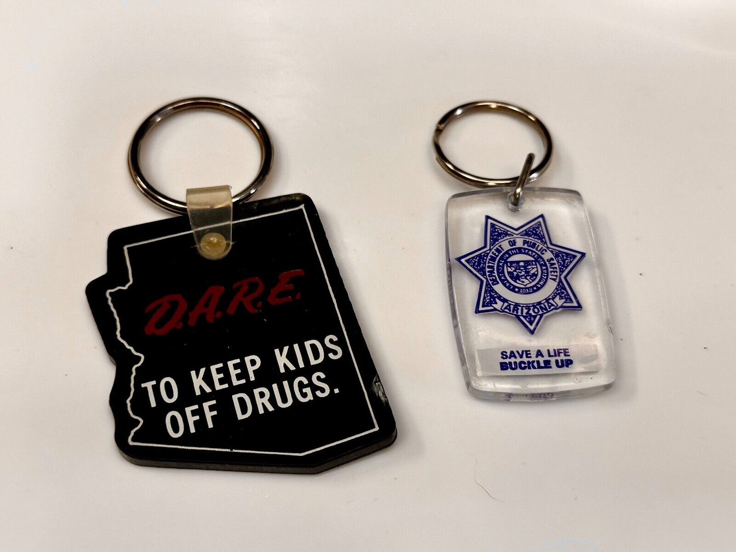 Arizona DARE and Public Safety Observe Speed Limits 2 Lot State Keychains Fobs