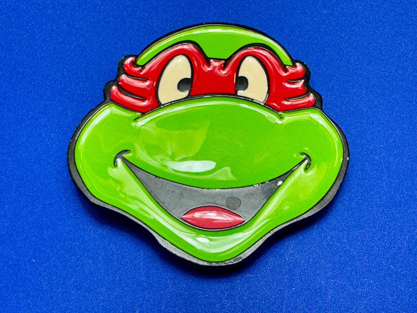 Teenage Mutant Ninja Turtle Raphael Red Mask Enamel Cutout Belt Buckle