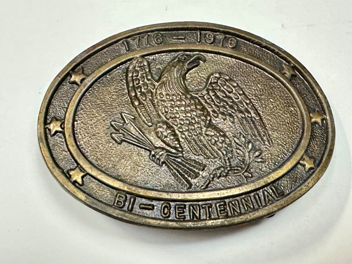 Bicentennial USA America 1776 - 1976 Eagle Arrows Vintage belt buckle