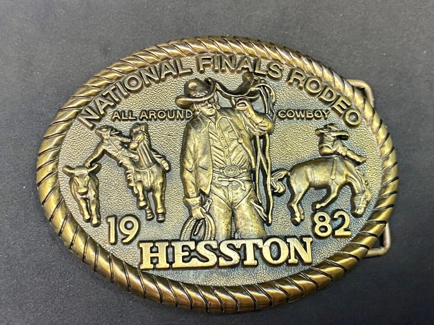 1982 Nfr Hesston Rodeo Finals, Limited Edition Collector's Belt Buckle