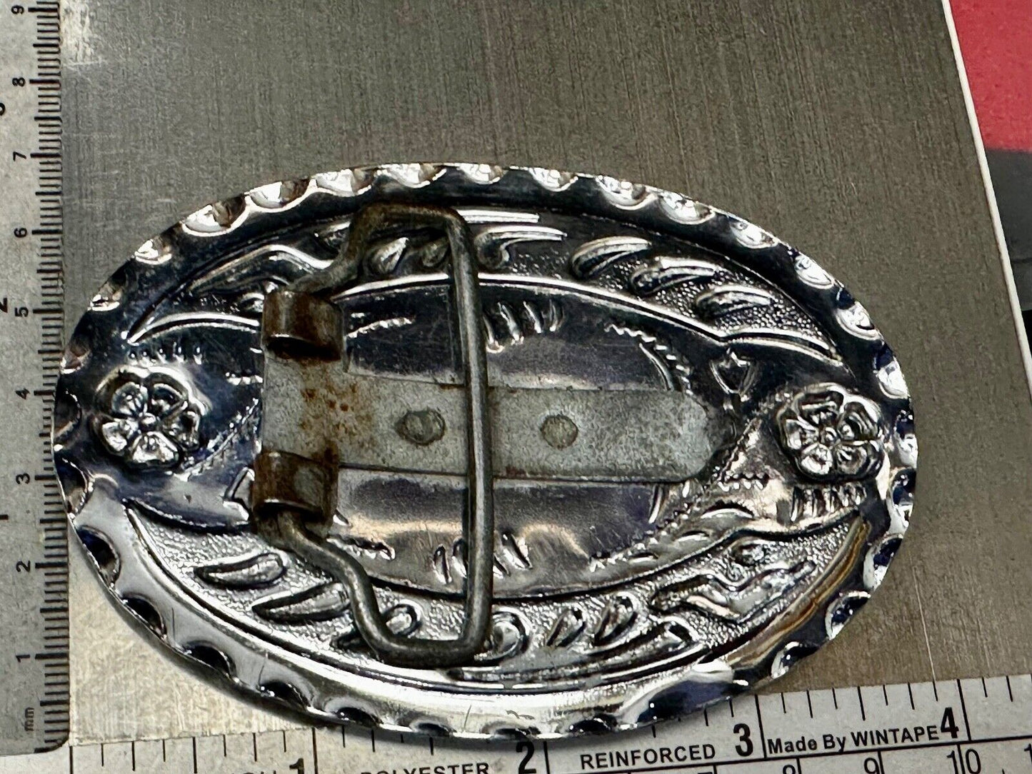 American Bald Eagle Flying Hunting Patriotic Tow Tone Western Oval Belt Buckle