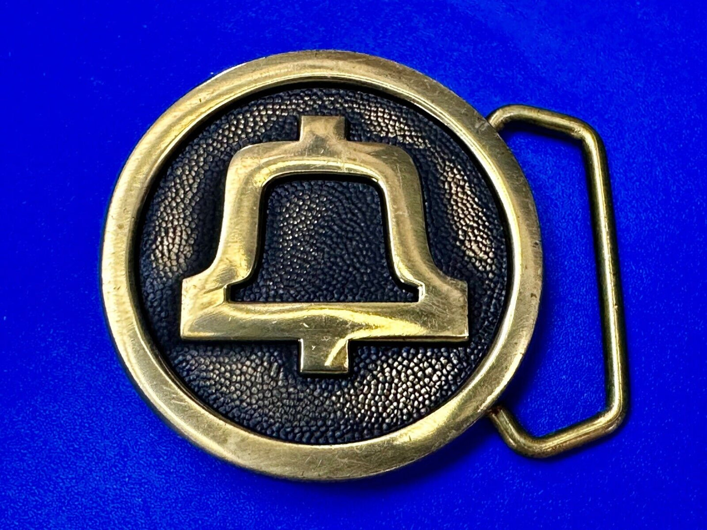 Bell System Telephone Telegraph Company Solid Brass Vintage 1978 BTS Belt Buckle