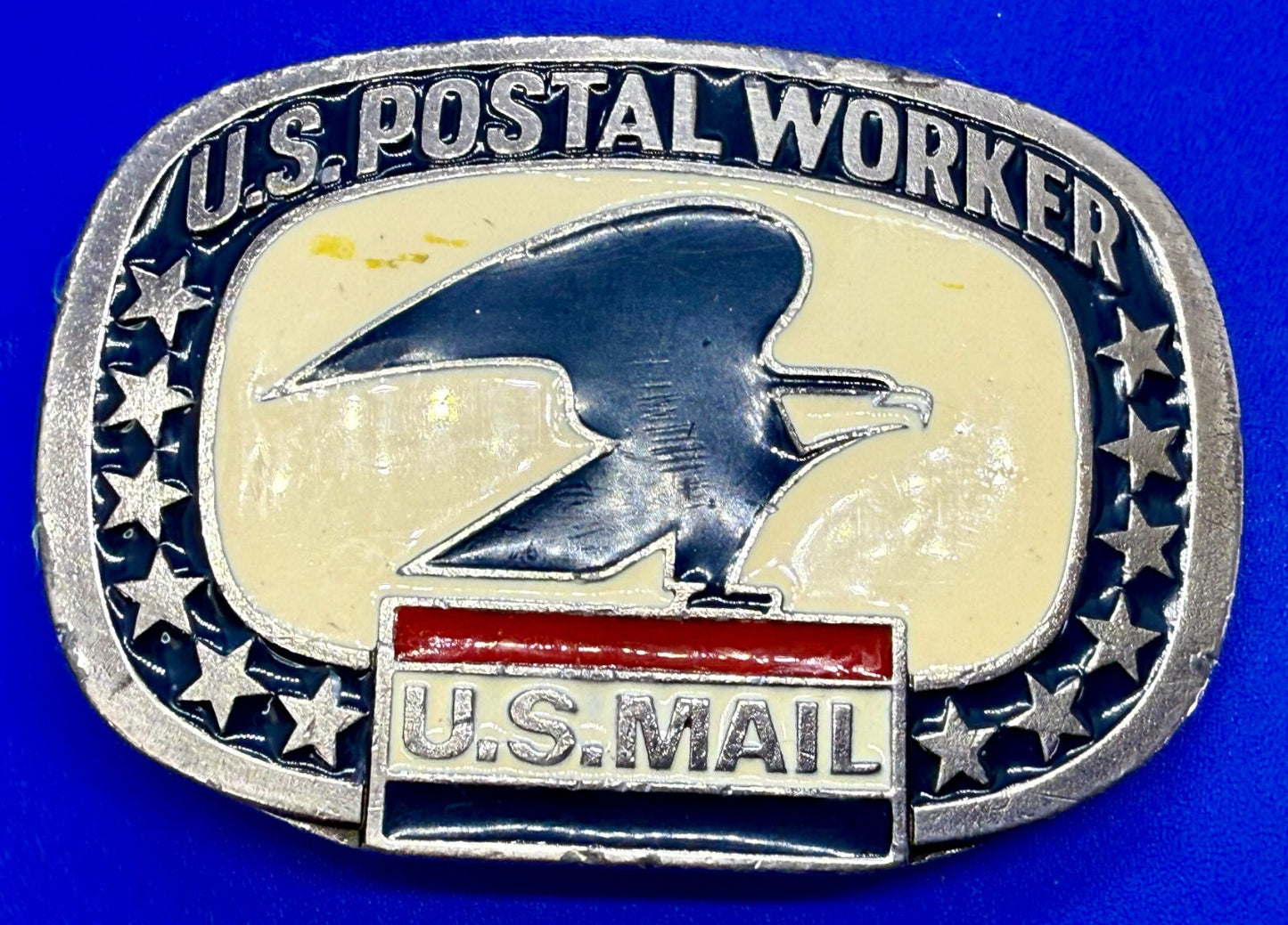 U.S. Postal Worker Service U.S Mail Vintage Buckle Bakery Belt Buckle