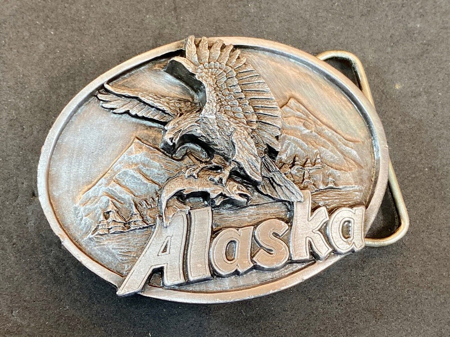 The great state of AK Alaska - Mighty Huntsman - THE EAGLE Belt Buckle
