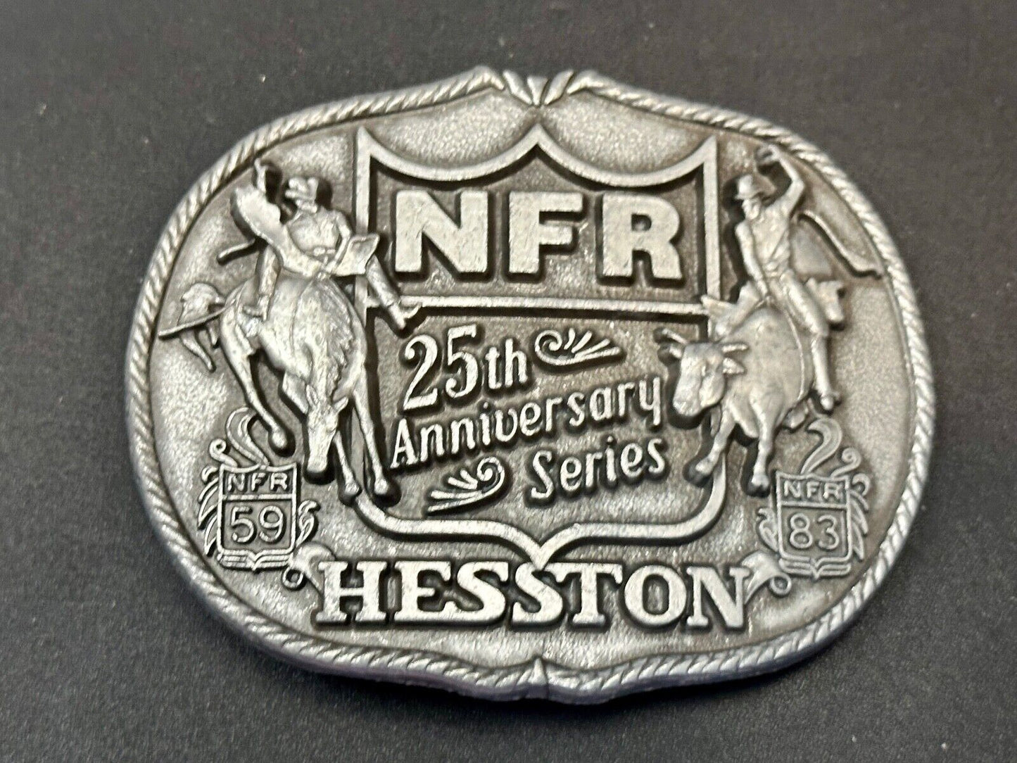 1993 Hesston National Finals Rodeo NFR 25th year celebration Belt Buckle