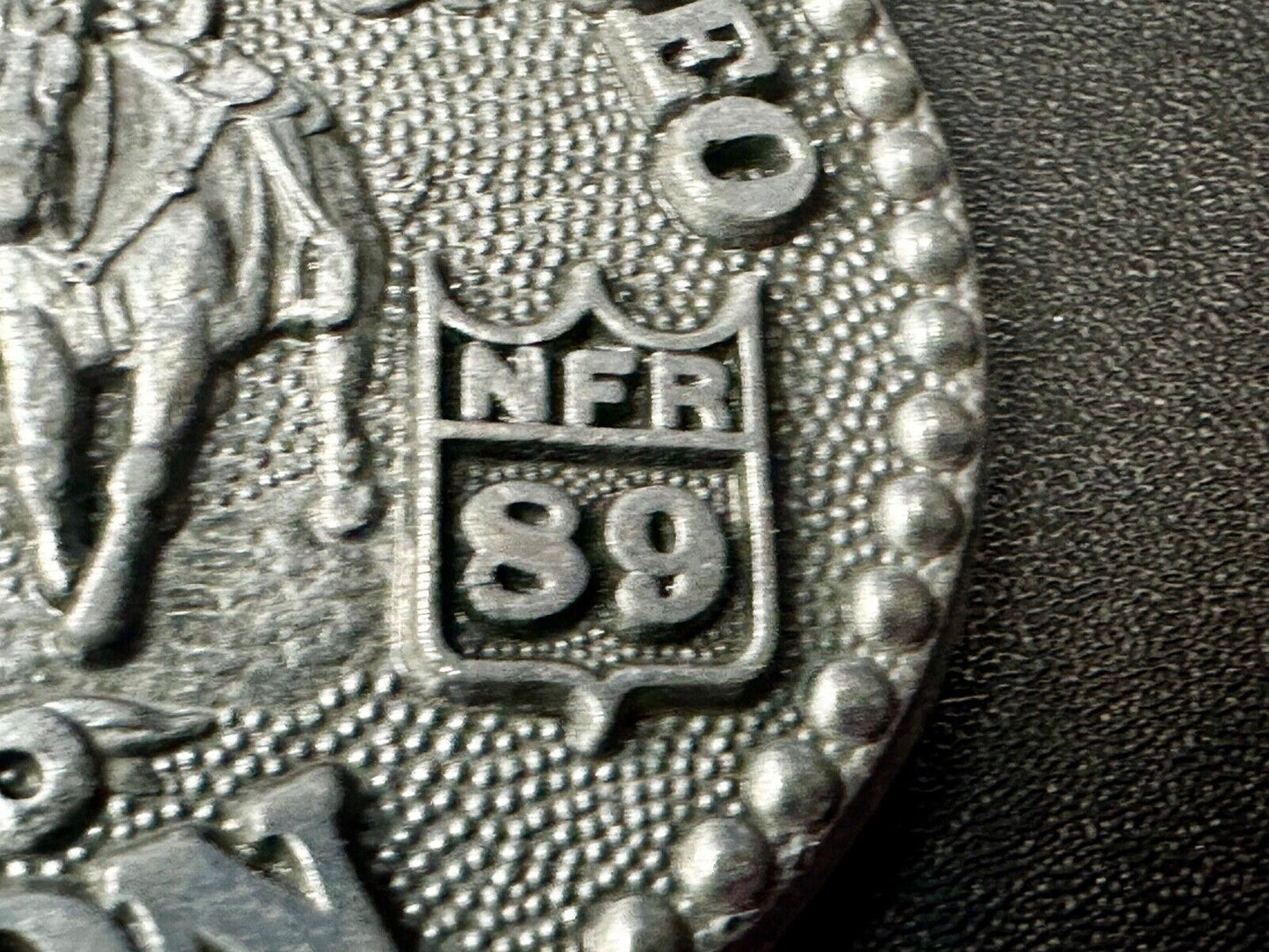 1989 Youth Size Hesston National Finals Rodeo NFR Limited Edition Belt Buckle