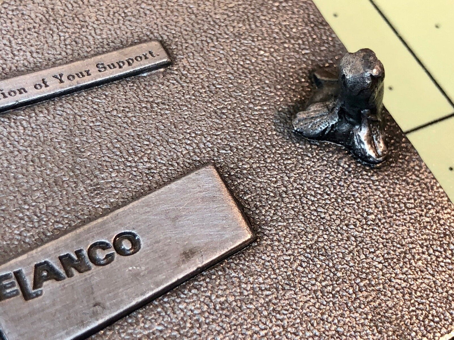 1980s **ELANCO SONALAN** farming HERBICIDE BELT BUCKLE customer thank you