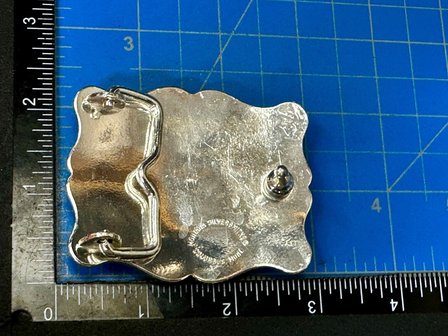Texas Longhorn Steer Rodeo Bull Two Tone Belt Buckle by Montana Silversmiths