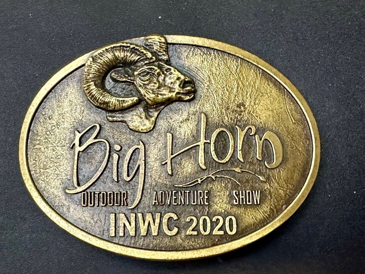 BIG HORN SHOW 2020 Outdoor Adventure Inland N.W. INWC Spokane WA Belt Buckle