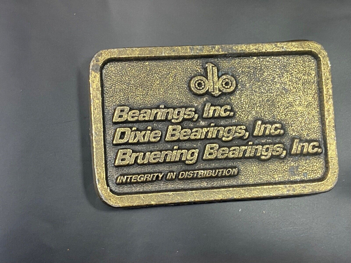 Vintage Bearings Inc Dixie, Burning Integrity in Distribution promo belt buckle