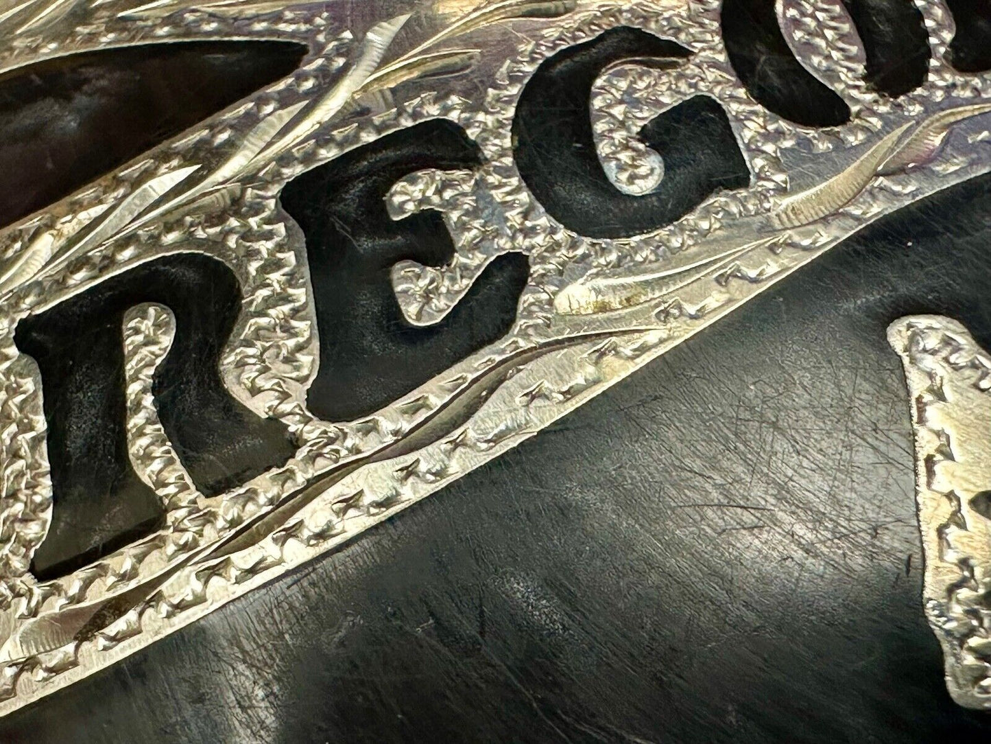 The Great State of Oregon Vintage inlaid ADM Silversmith Collection belt buckle