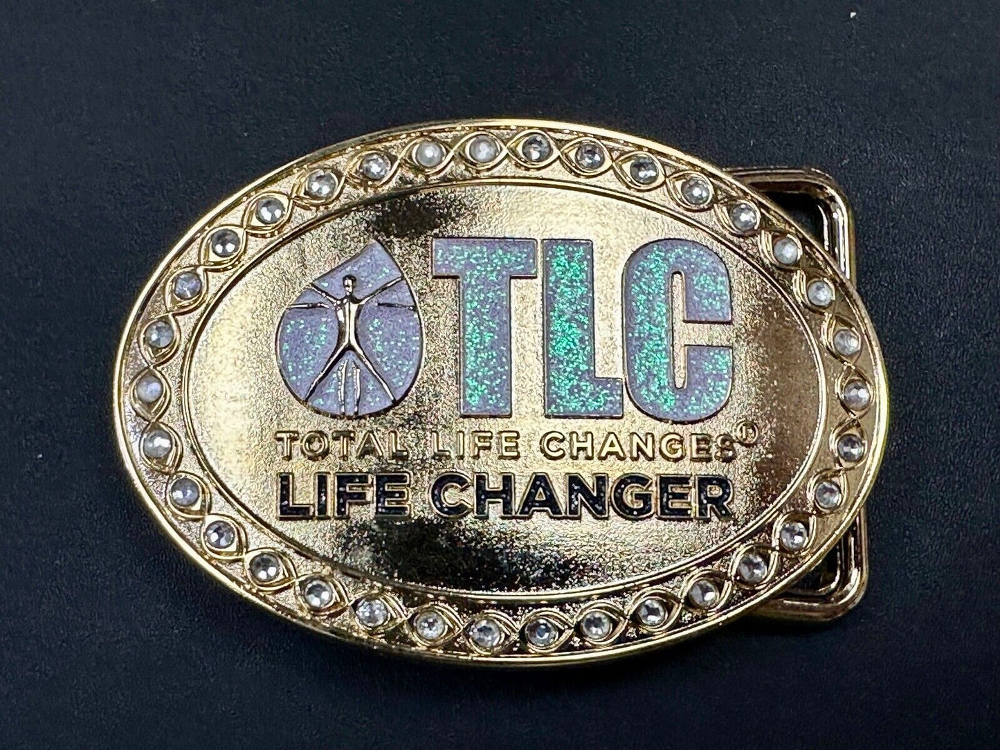 TLC Total Life Changes - Life Changer Fitness Diet Nutrition belt buckle
