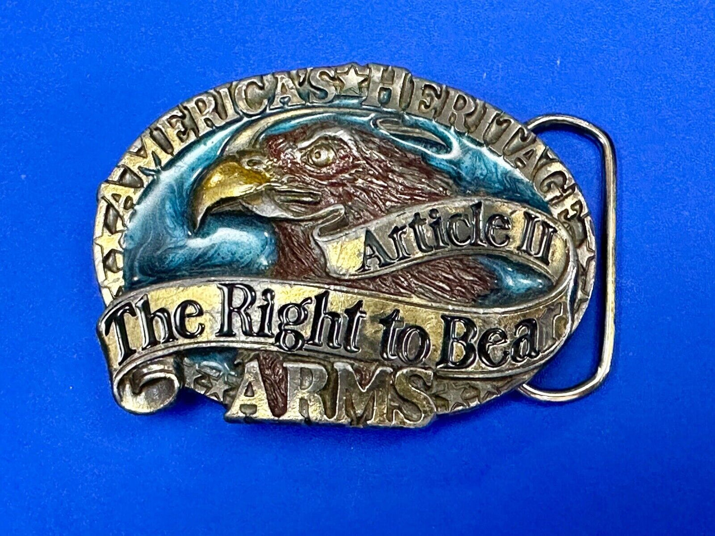 2nd amendment The Right to keep & Bear Arms patriotic great American belt buckle