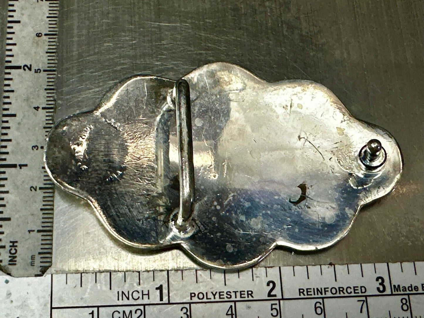 Beautiful Unique Shaped Cutout Flower Swirl Silver Tone Women Belt Buckle