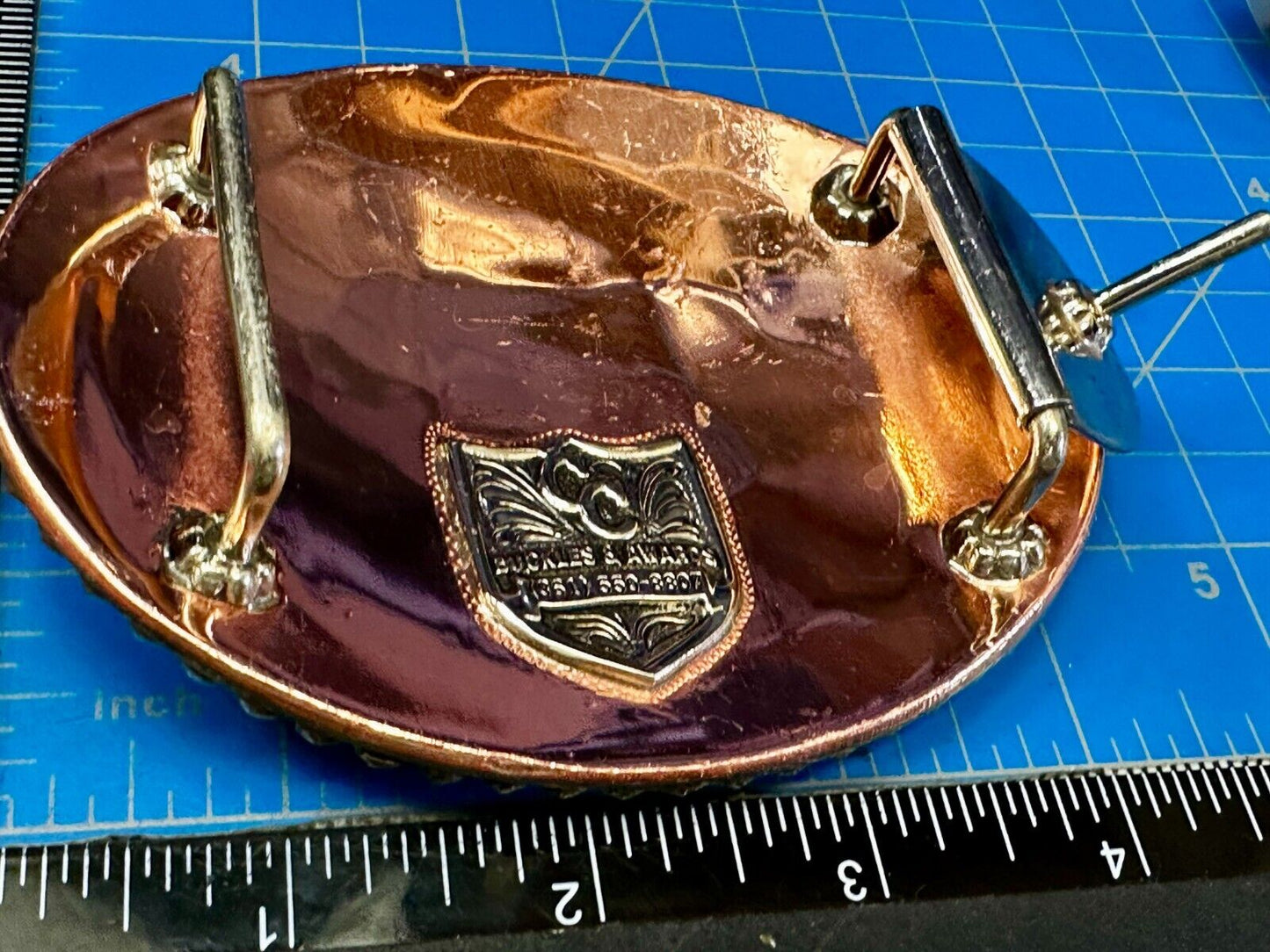 TJHRA Texas Jr. Rodeo 2021 Bareback Steer Riding Champion Trophy Belt Buckle