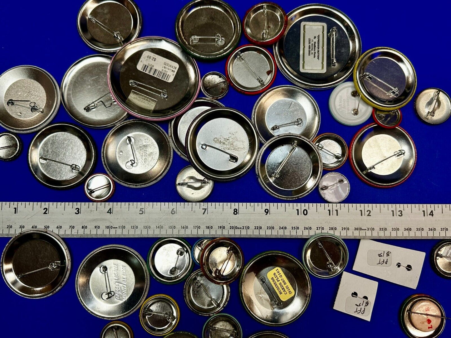 Around 40 Button's Pin's - Advertising Promo Pinbacks Grab Bag Resale Gifts!