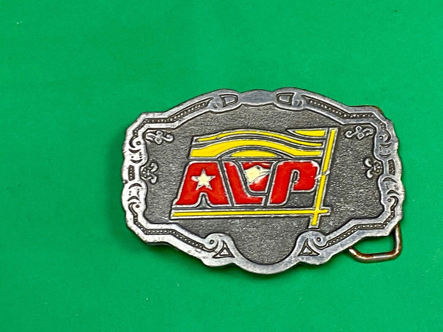 Vintage Avp Logo Emblem Western Framed Belt Buckle