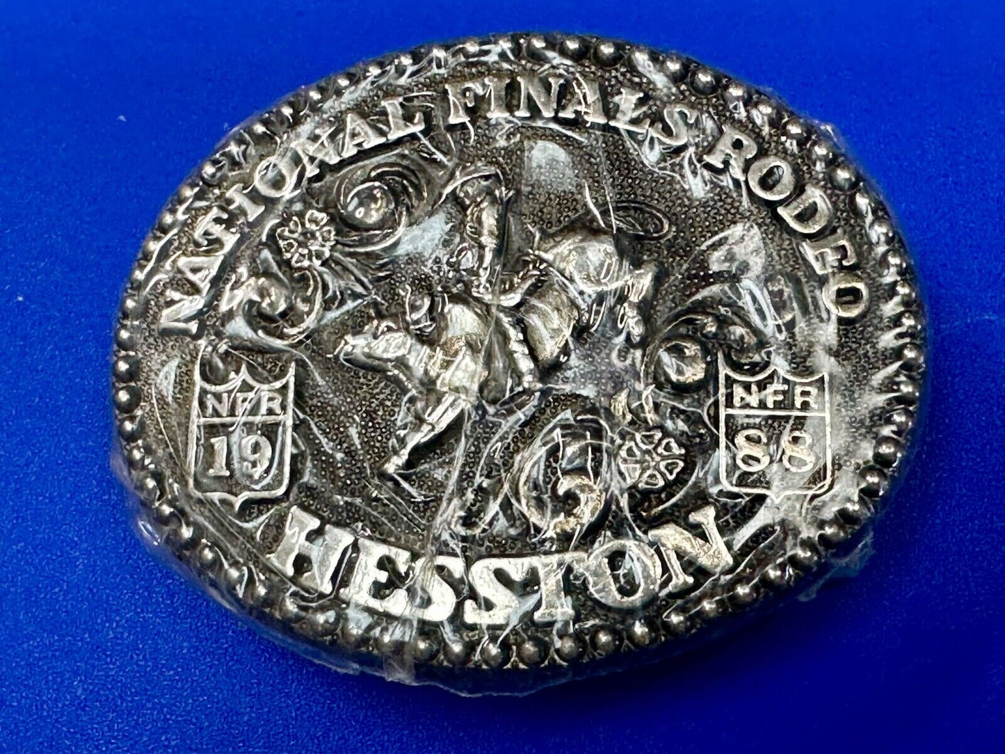 1988 Hesston National Finals Rodeo NFR Youth Size NOS Belt Buckle