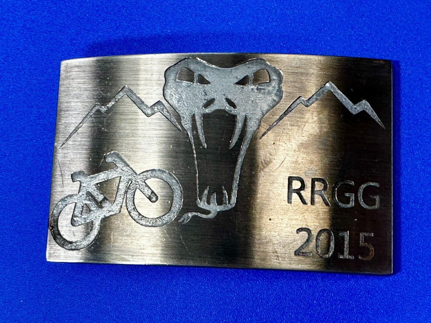 2015 RRGG Viper Logo Event Trail Mountain BMX Bike Race Ride Biker Belt Buckle