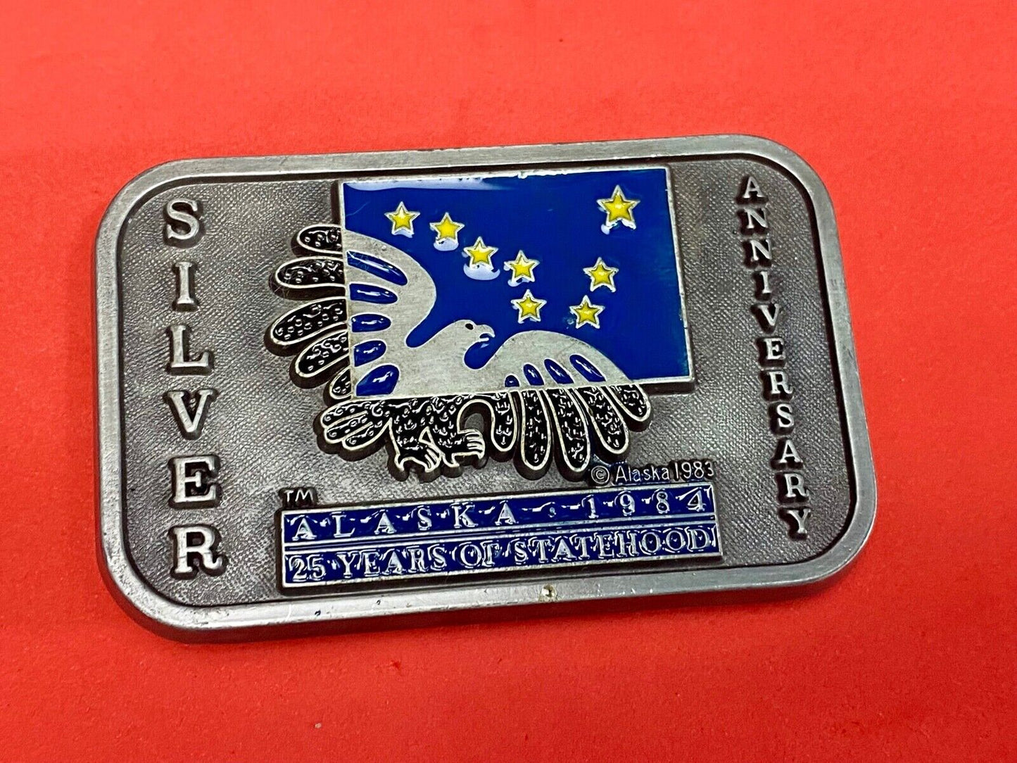 Vintage 1983 State Of Alaska - Silver Anniversary By Frontier Marketing