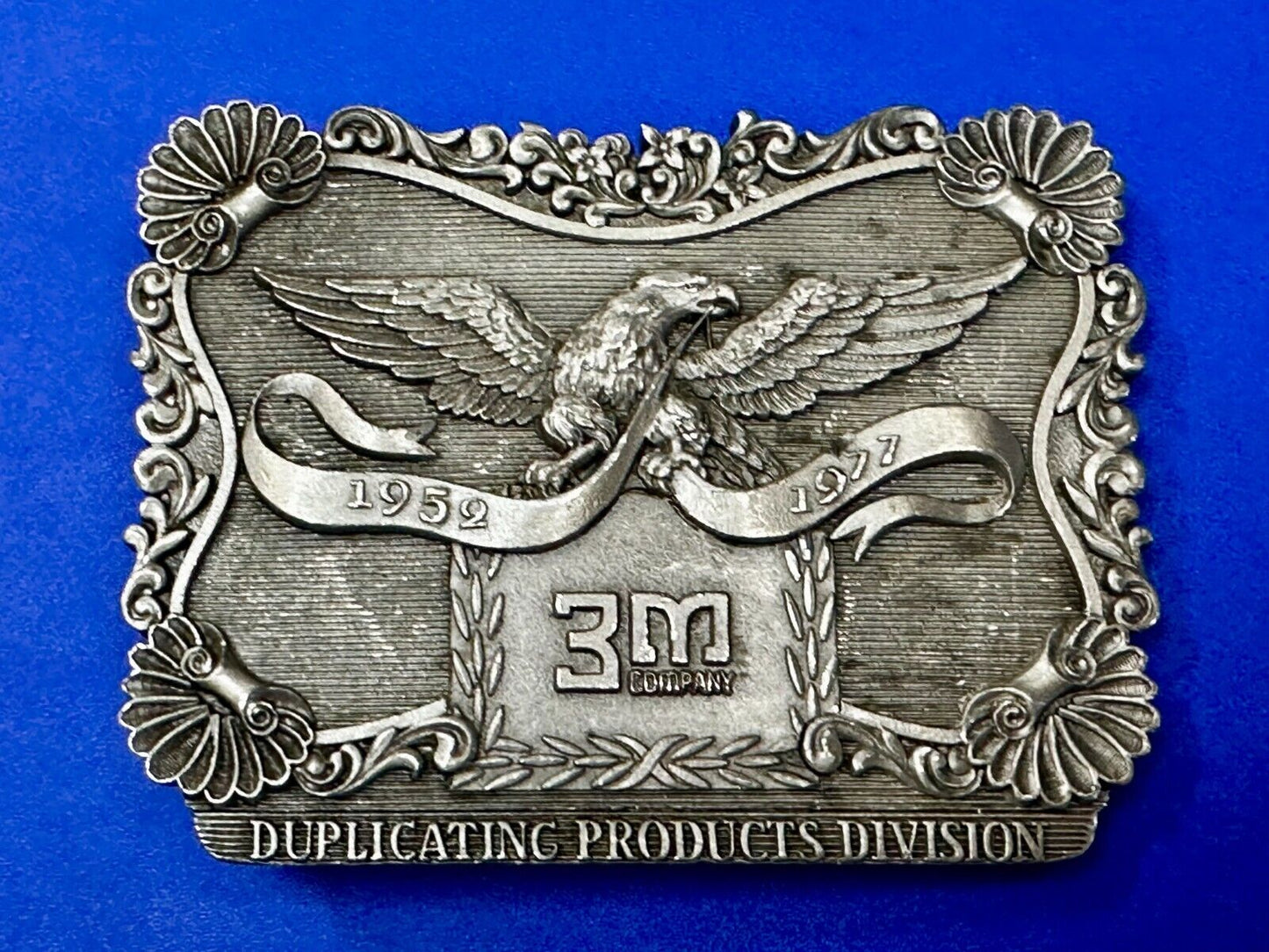 3M Duplicating Products Eagle Recording Studio 2" 1/4 Reel Tape 1976 Belt Buckle