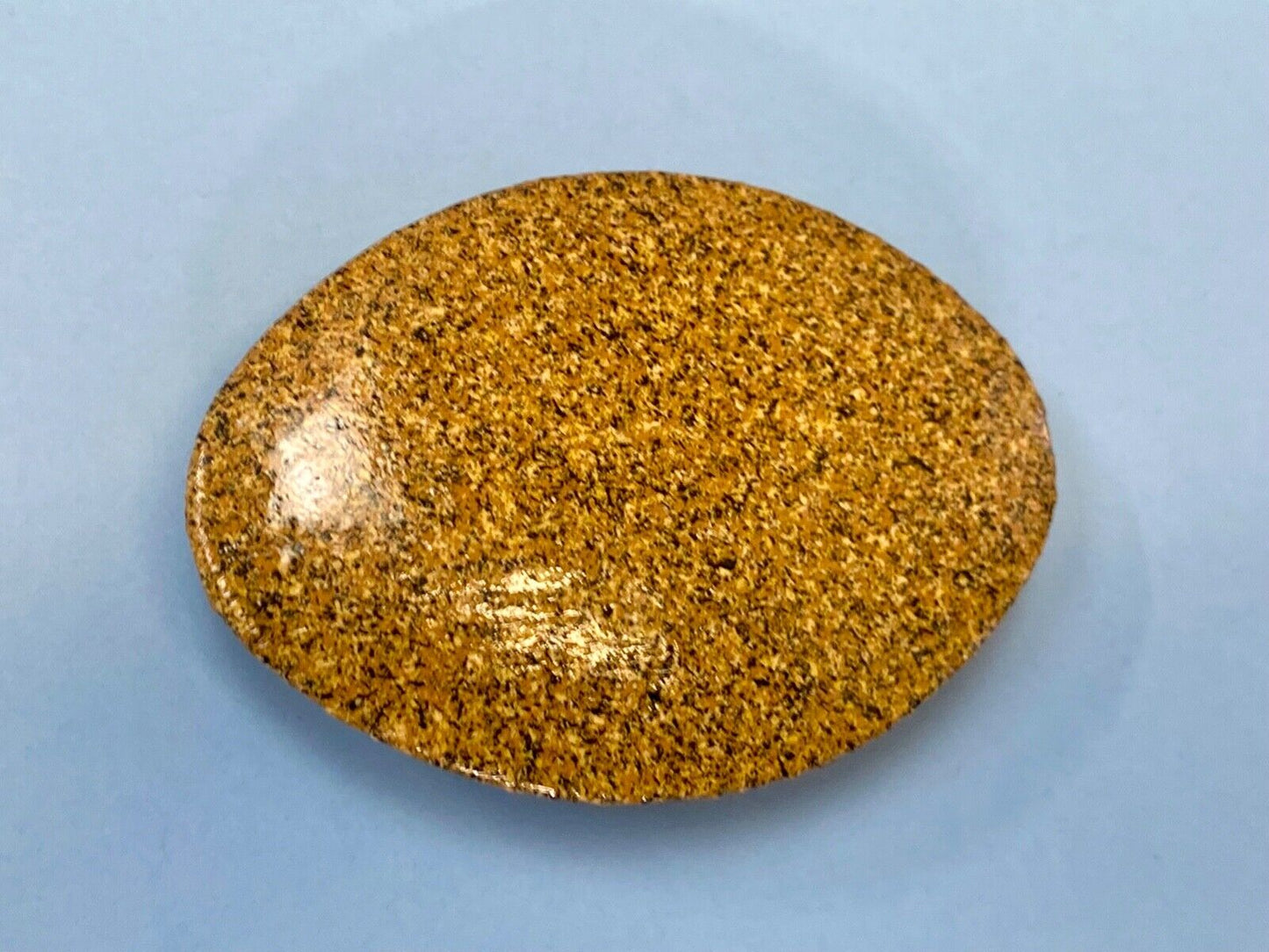 Artisan Half Egg shaped oval Brown Textured painted belt buckle